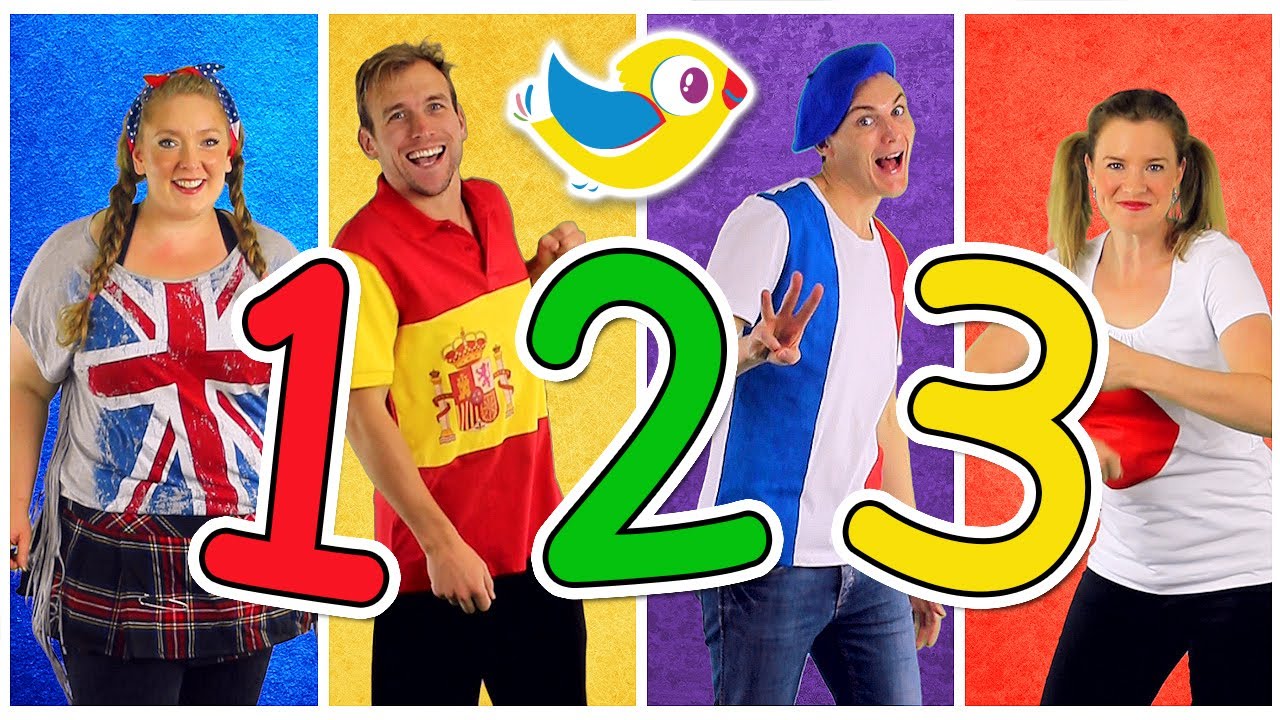 “Counting to 10” Song in Four Languages! Kids Learn to Count 1 to 10. Numbers Song, Kids Songs
