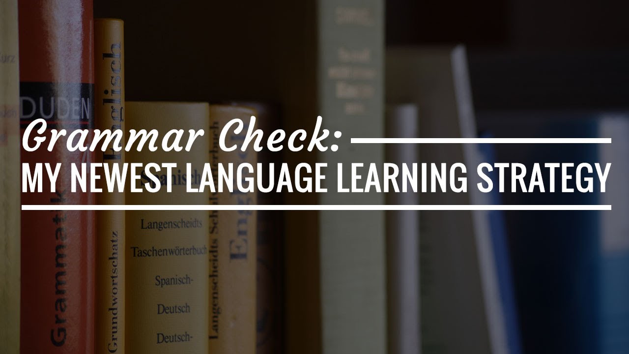 Grammar Check: My Newest Language Learning Strategy