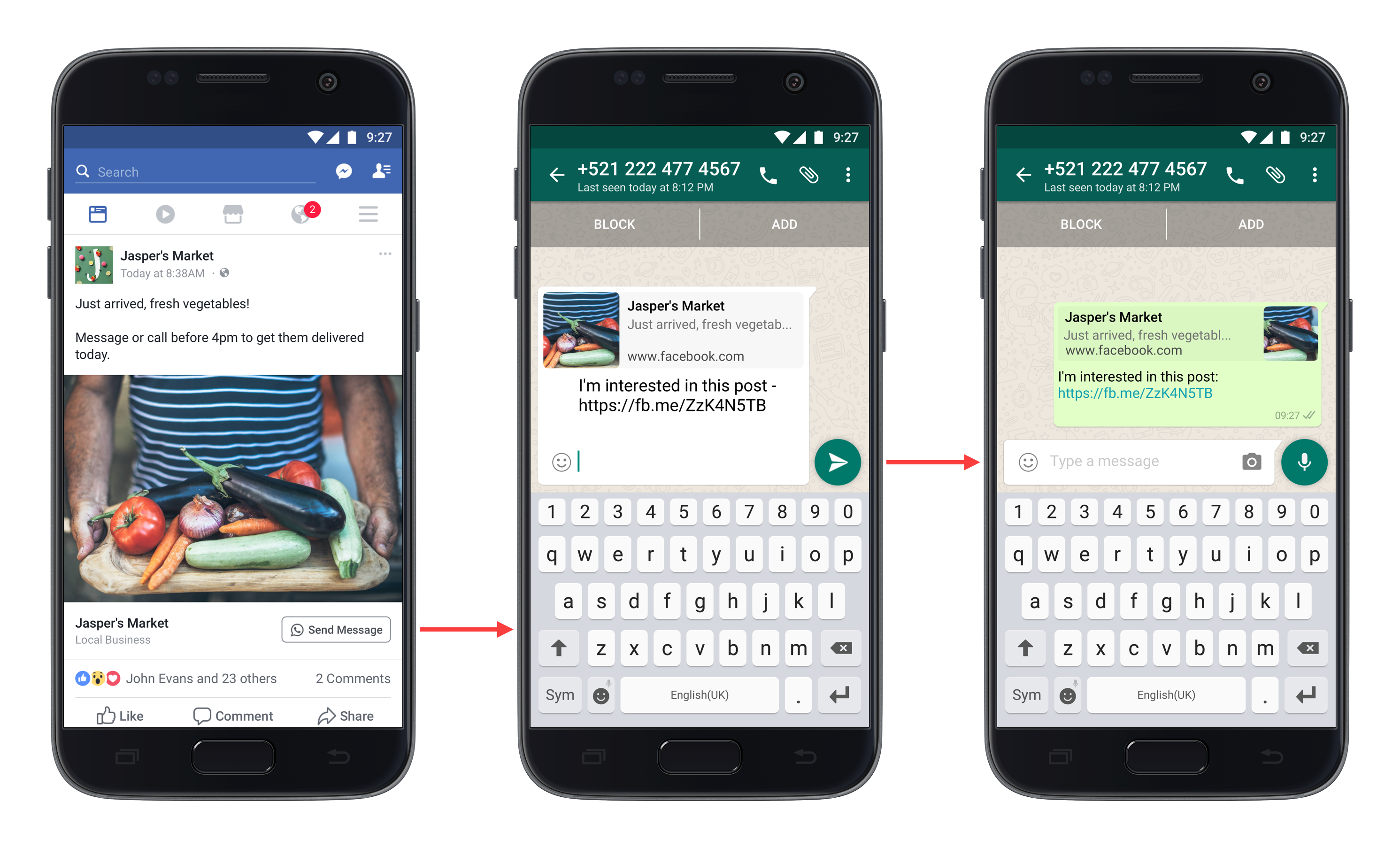 Click-to-WhatsApp messaging buttons are now rolling out in Facebook ads