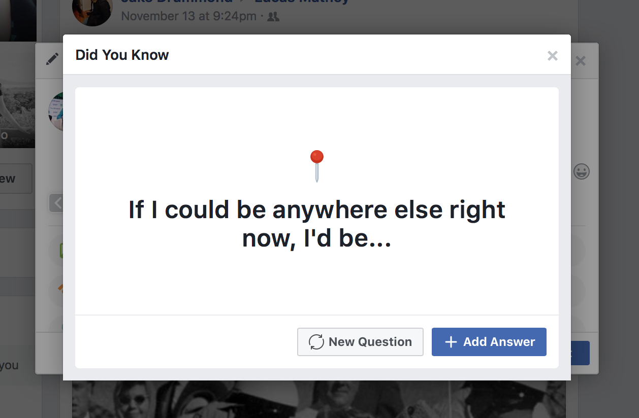 As tbh popularity wanes, Facebook launches ‘Did You Know’ social questionnaire