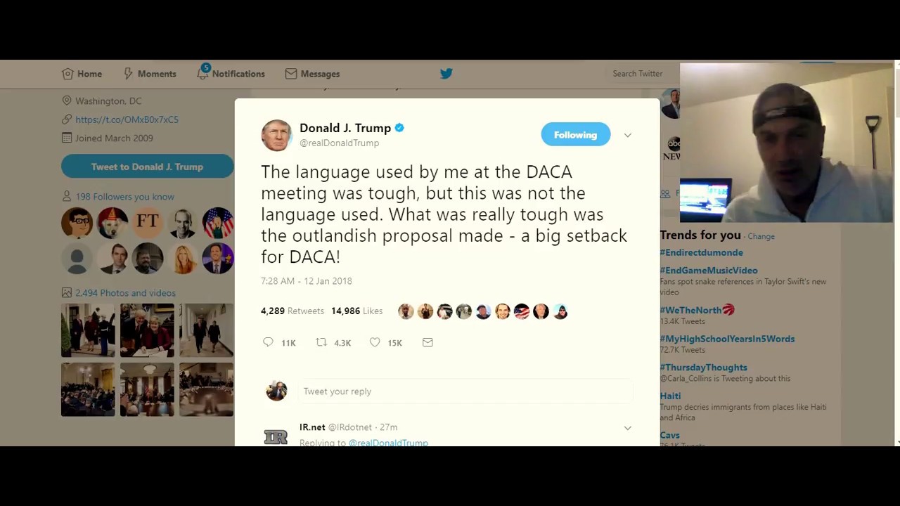 Trump ‘It was not the Language Used’ ***Sh…..ole