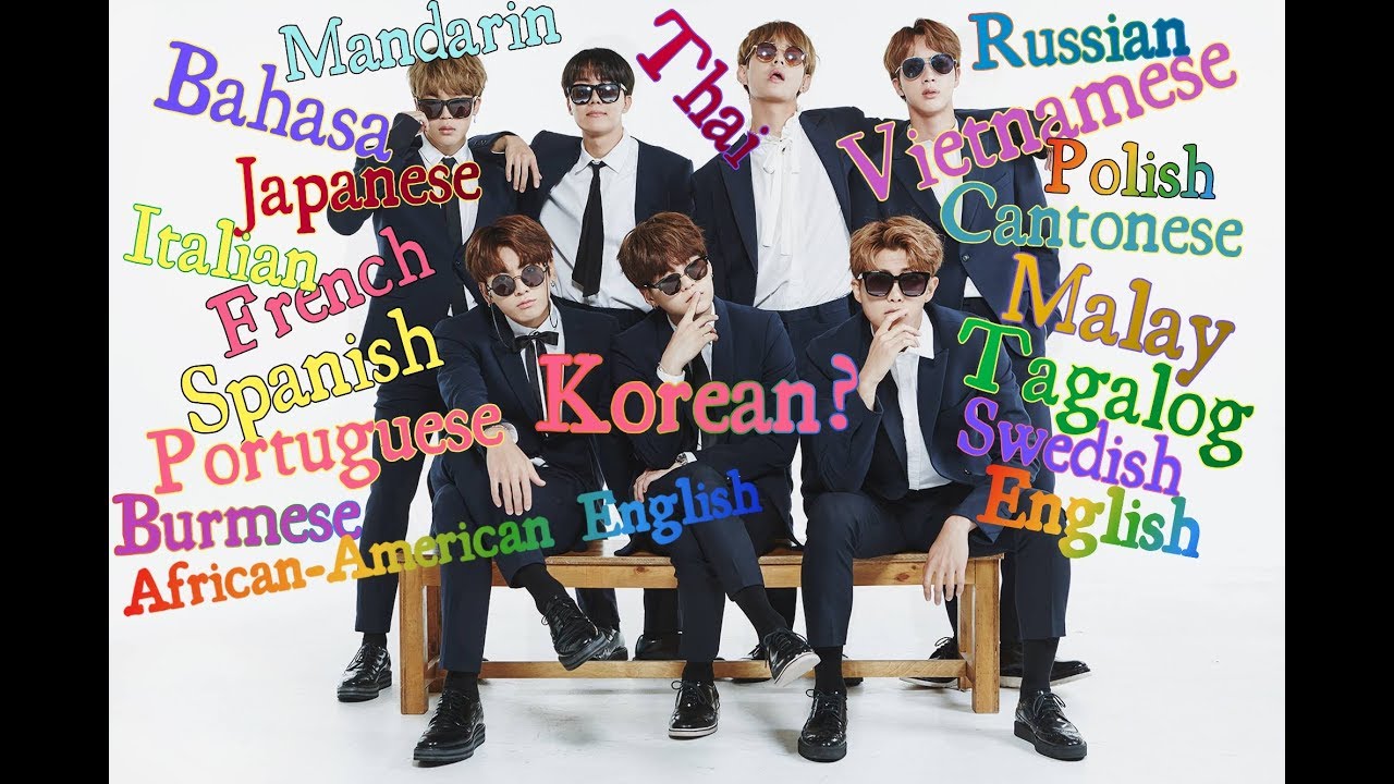 BTS SPEAKING 18 DIFFERENT LANGUAGES