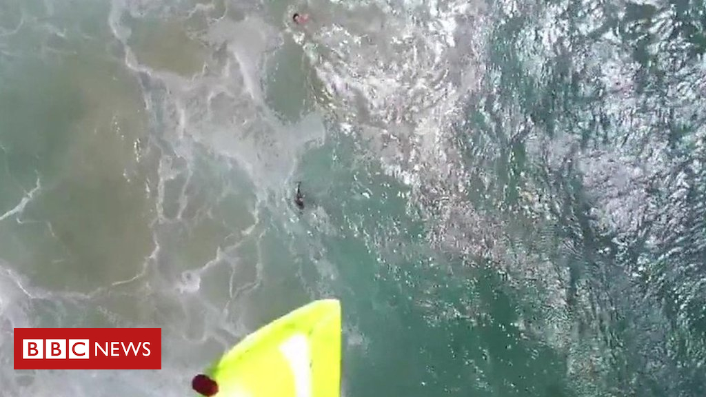 Swimmers rescued by drone in Australia