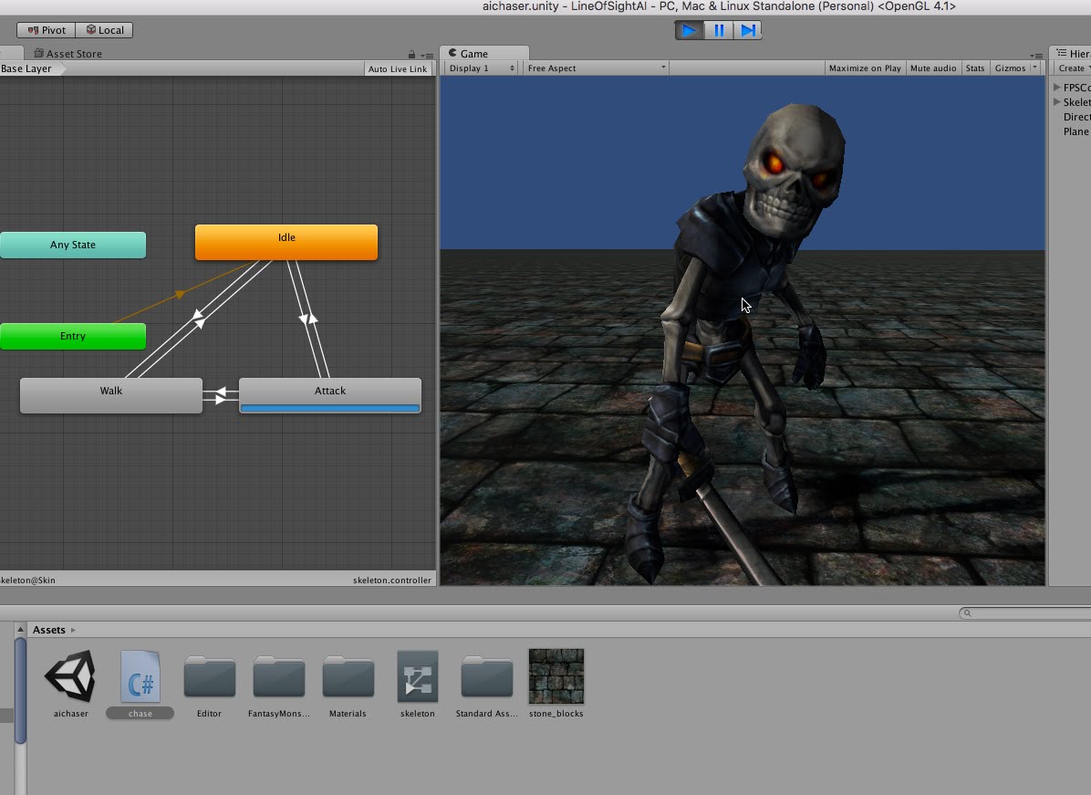 Basic Artificial Intelligence for a Non-Player Character with Unity 5