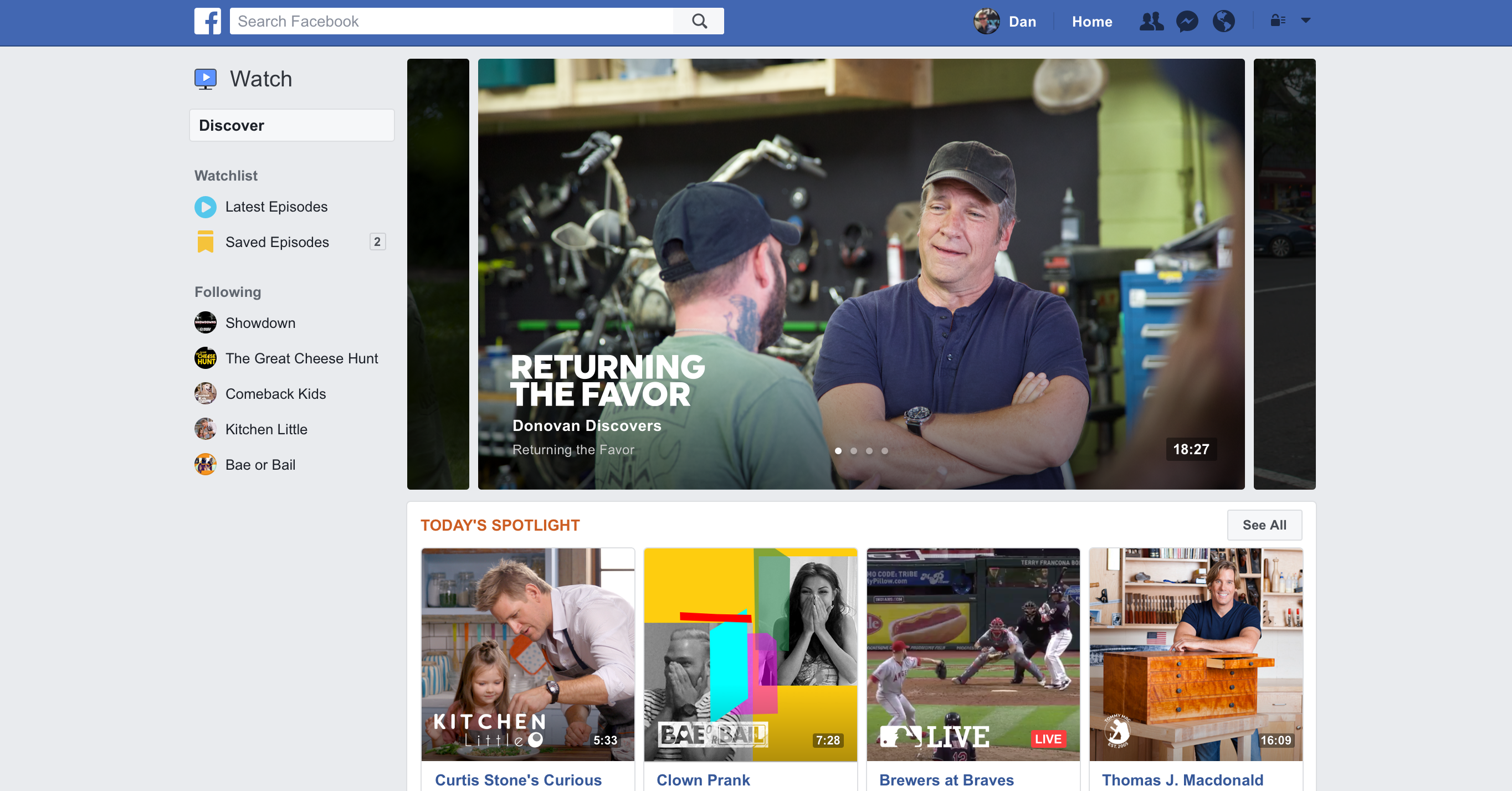 Facebook is creating a news section in Watch to feature breaking news