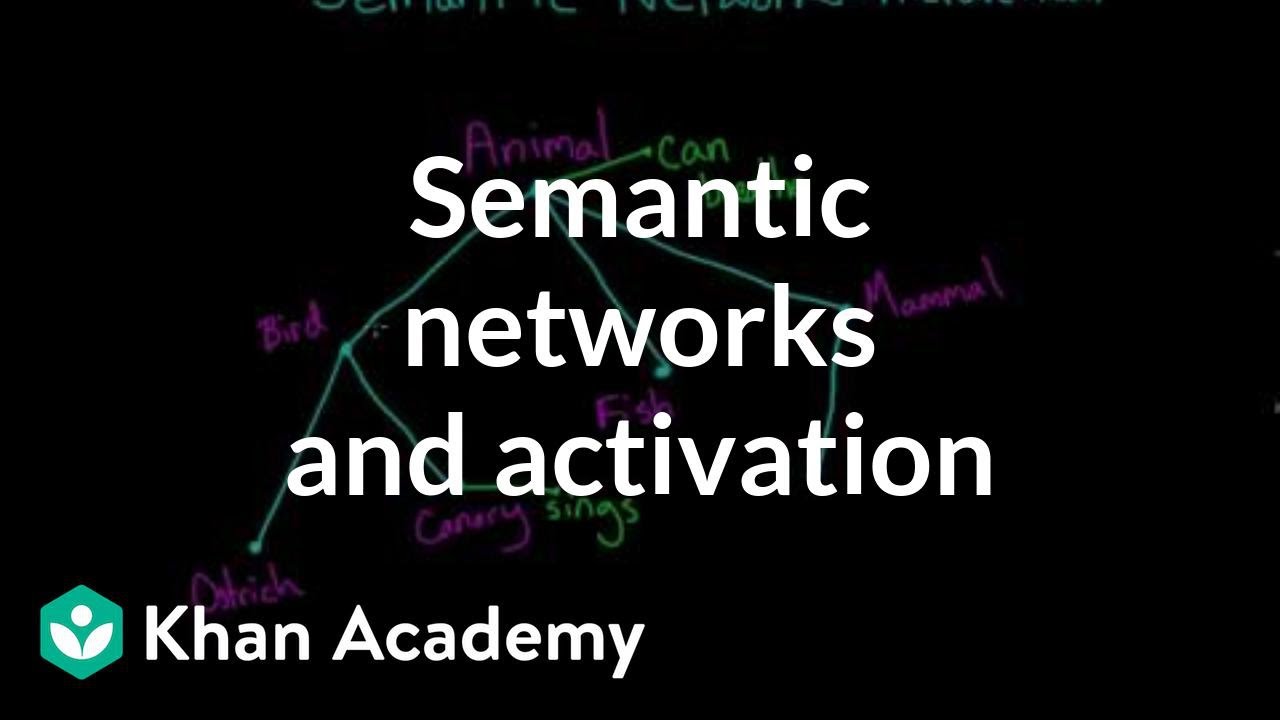 Semantic networks and spreading activation | Processing the Environment | MCAT | Khan Academy