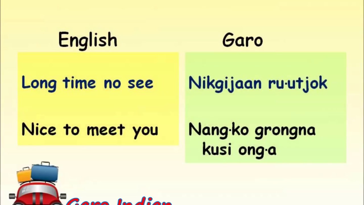 Speak Garo Language