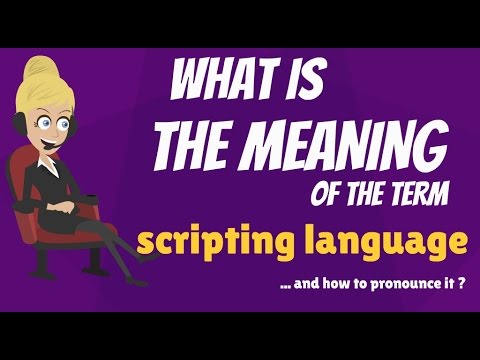 What is SCRIPTING LANGUAGE? What does SCRIPTING LANGUAGE mean? SCRIPTING LANGUAGE meaning