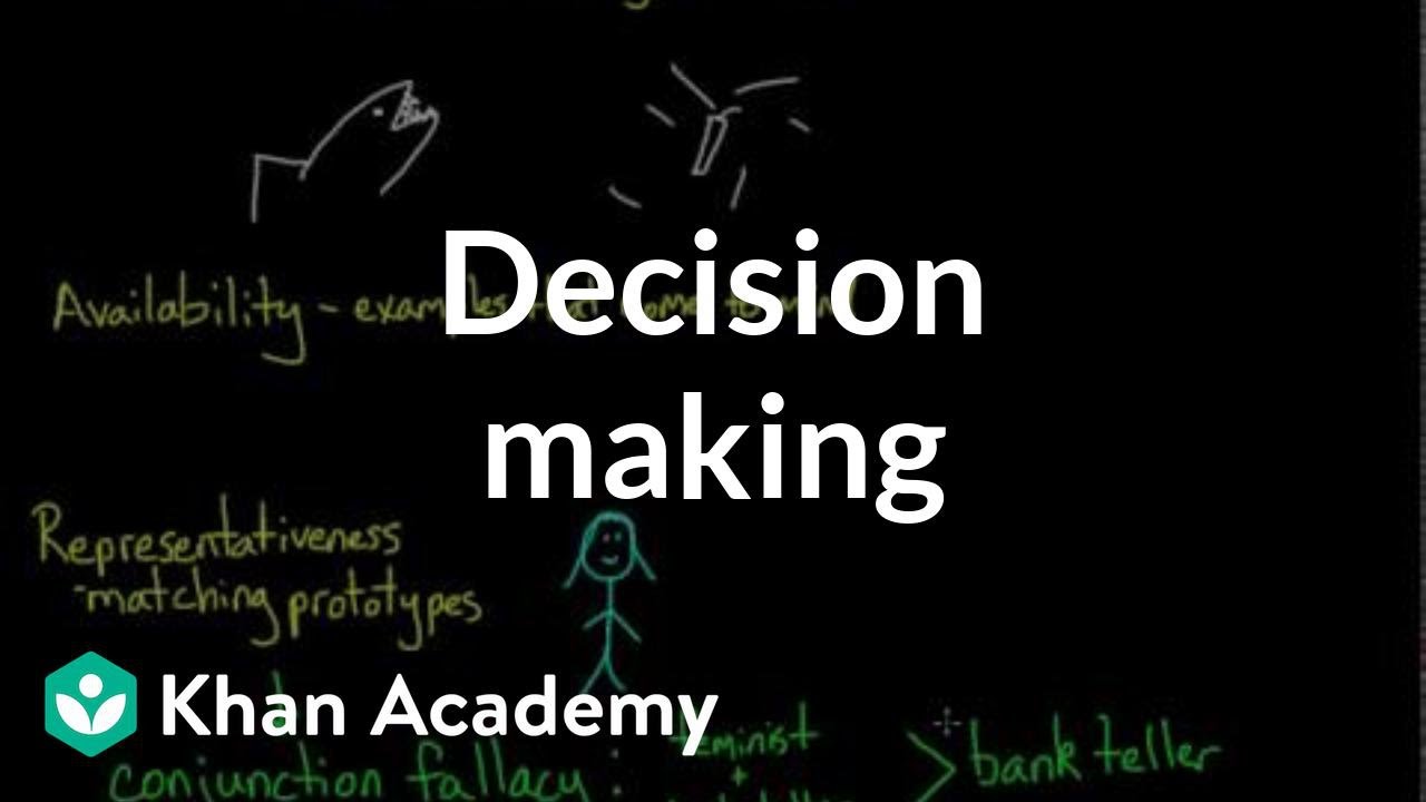 Decision making | Processing the Environment | MCAT | Khan Academy