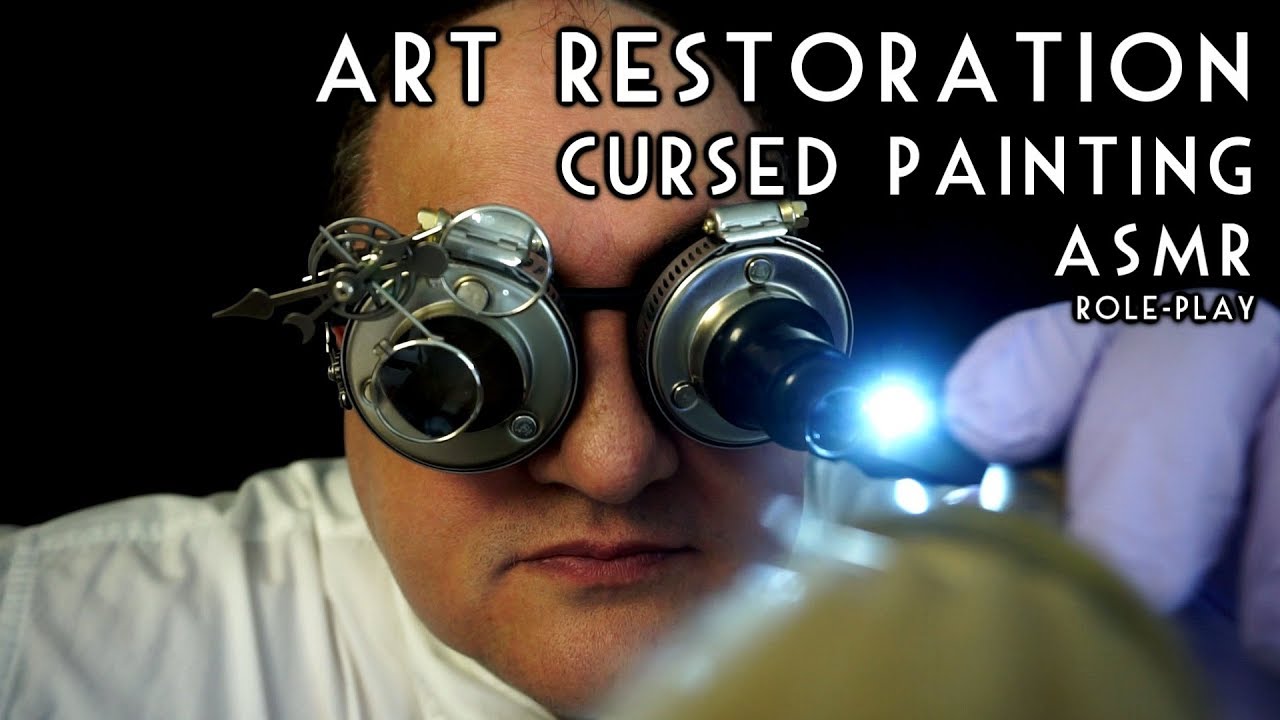 Art Restoration Cursed Painting ASMR
