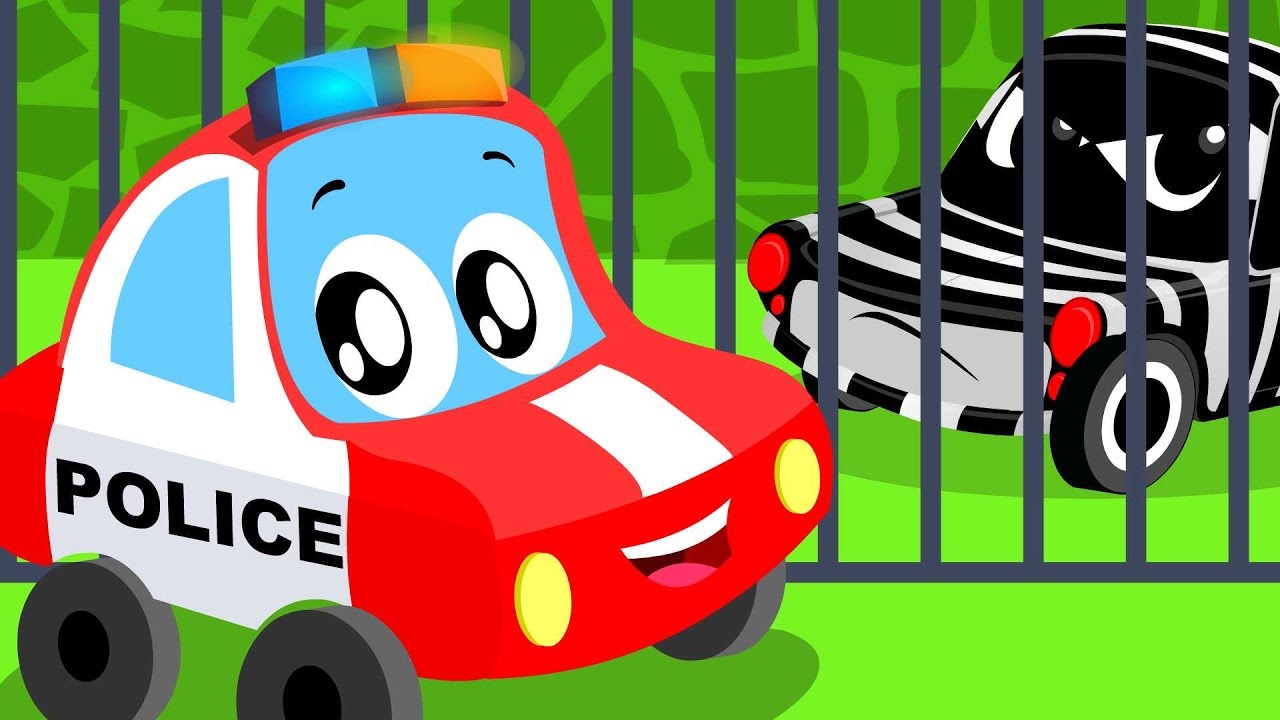 Little Red Car | Police Car Song | Nursery Rhymes | Rhymes For Kids
