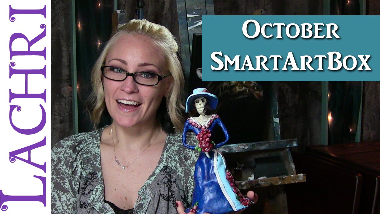 October Smart Art Box – Dia de los Muertos lady – Sculpy w/ Lachri