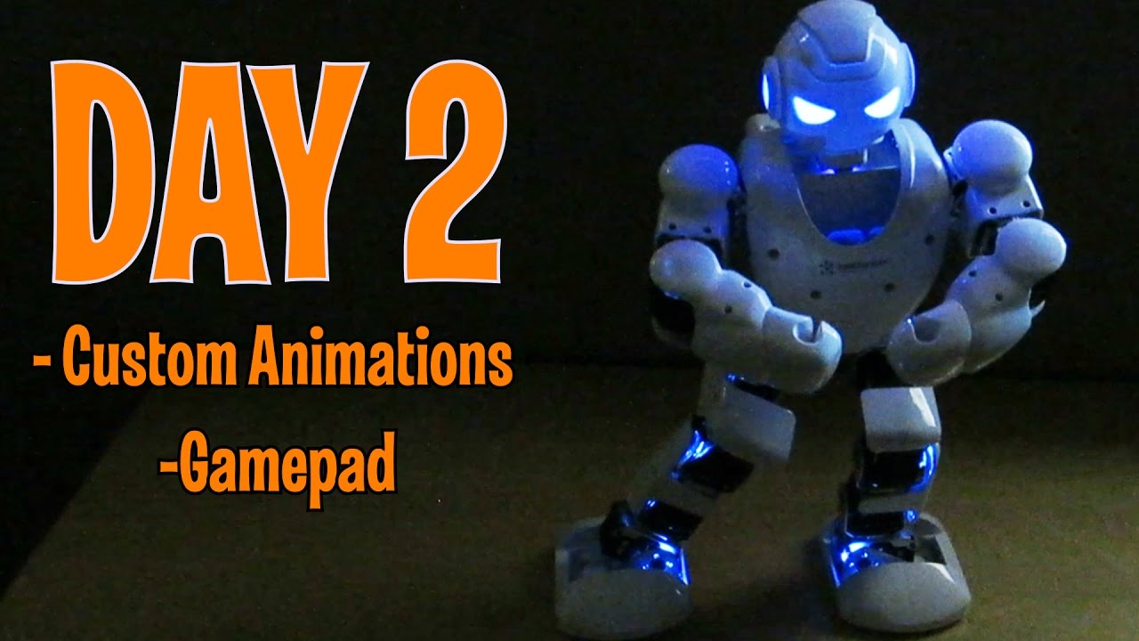 ALPHA 1S – Day 2: CUSTOM ANIMATIONS & GAME PAD – Review – Intelligent Robot like Cozmo!