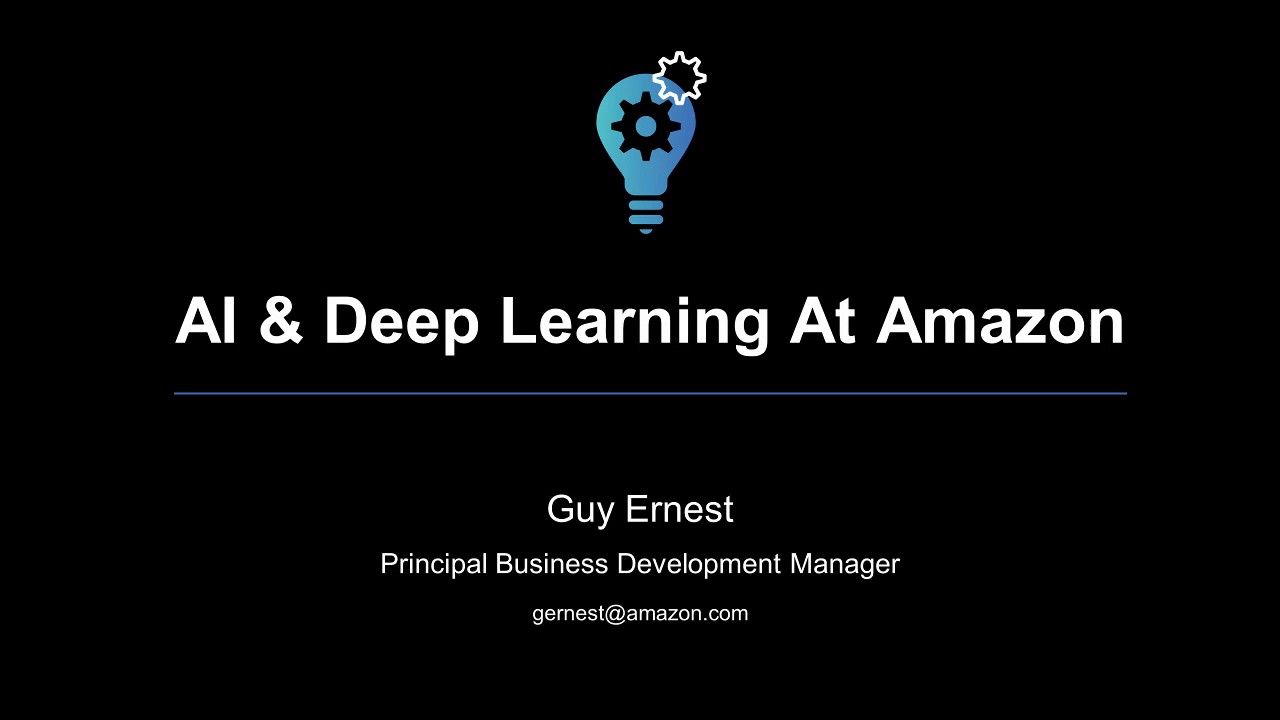 AI & Deep Learning At Amazon – April 2017 AWS Online Tech Talks
