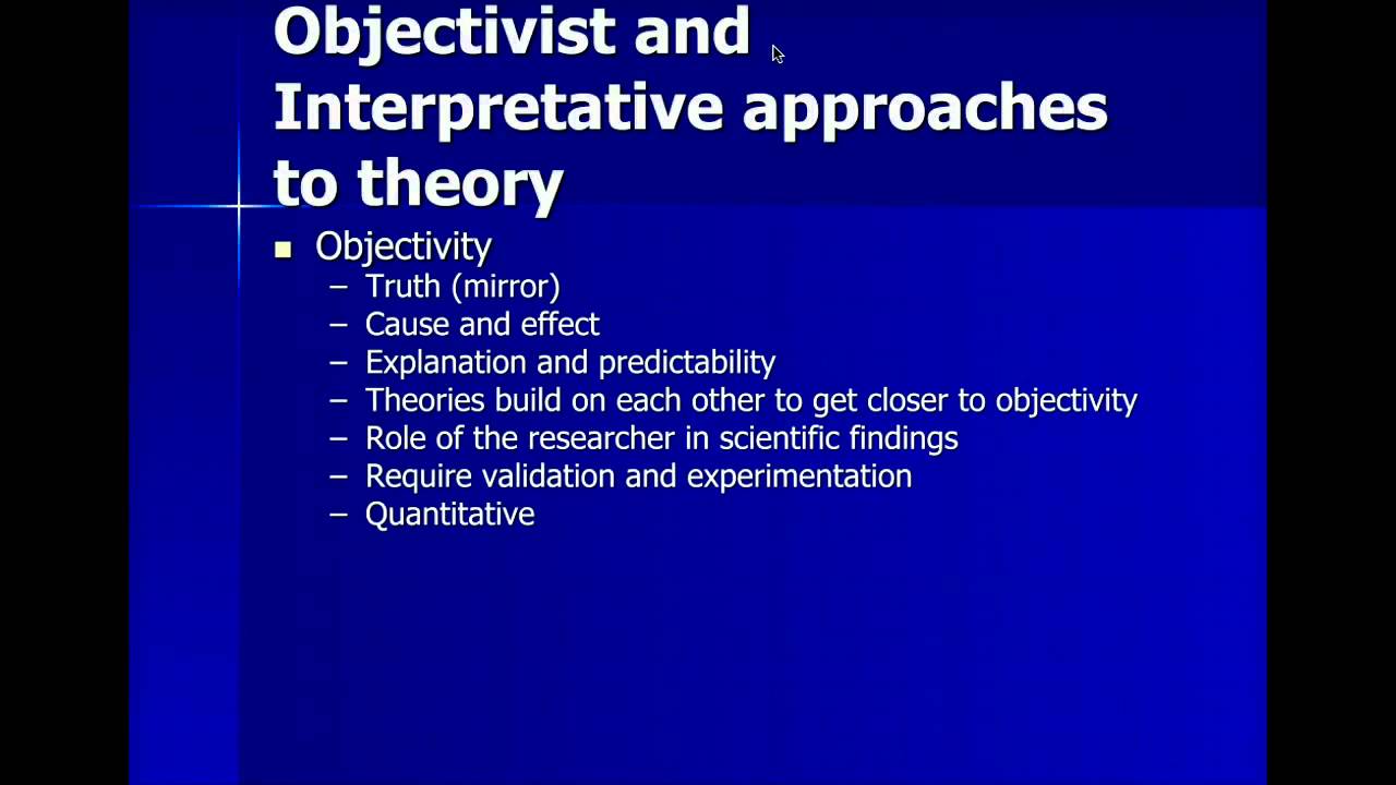 Lecture 1a- Interpretative and Objective Theory