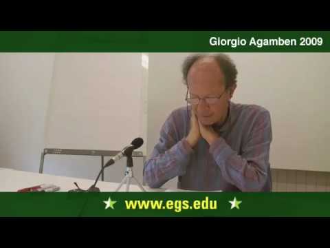 Giorgio Agamben. Literature and the Paradox of Monasticism. 2009 1/9