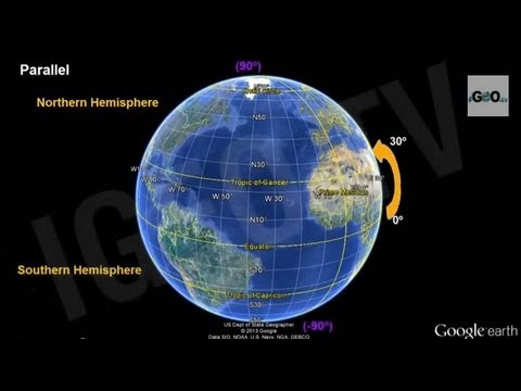Earth, Parallels and Meridians, Latitude and Longitude [IGEO TV ]
