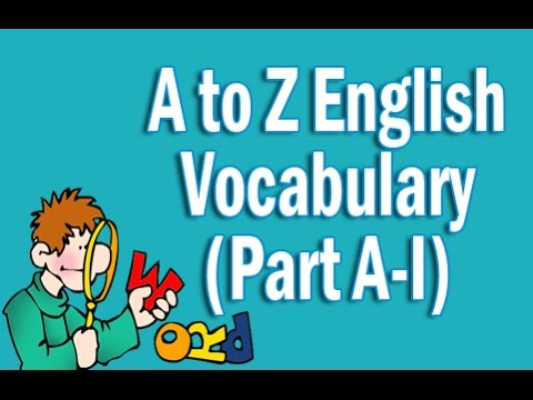 A to Z English Vocabulary Words With Meaning in Hindi | Part A-I