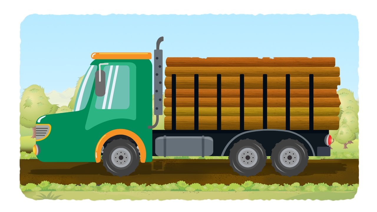lorry truck videos for kids  log truck