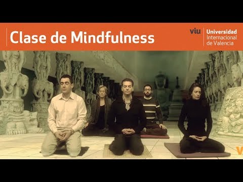 Clase de Mindfulness con Vicente Simón, dentro del curso Mindfulness de la Universidad VIU.