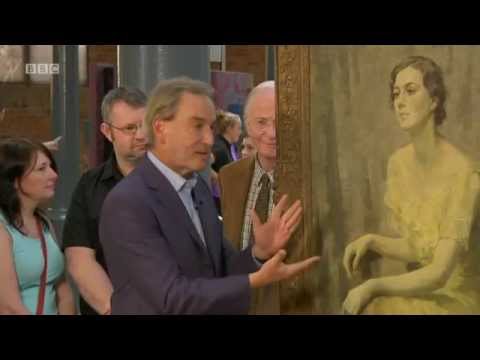 Antiques Roadshow Yellow Girl Painting by Matilda Mulvey 12/10/14