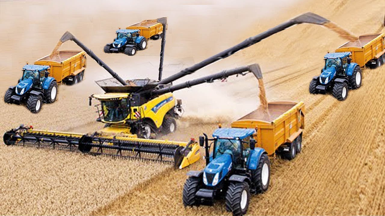 Smart Hay Bale Handling Intelligent Technology Tractor Harvester Collector Agriculture Machines