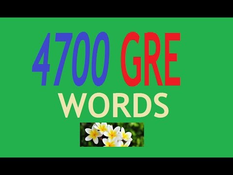 4700 GRE English Words with meaning – part 1