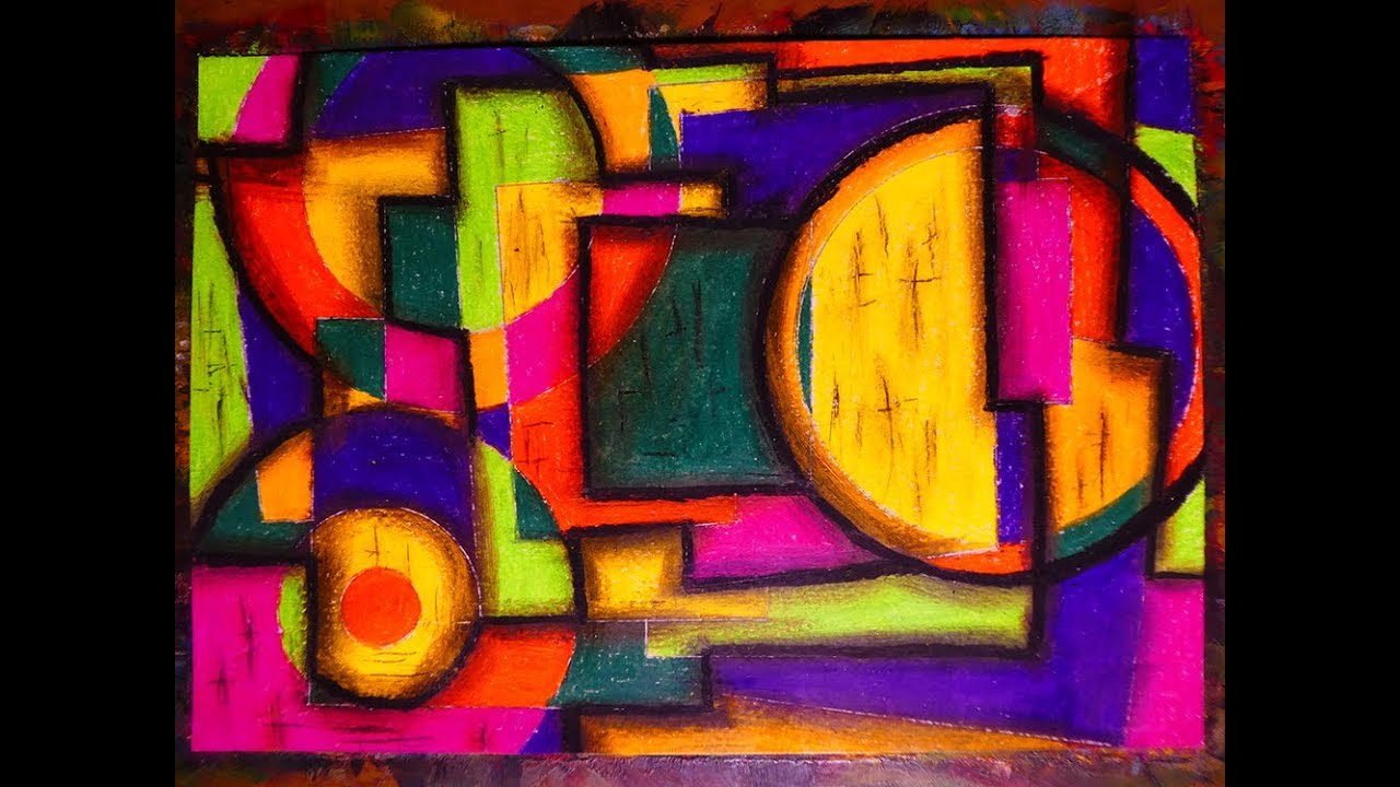 Very Easy Modern Cubism Abstract Painting | Contemporary Art Style