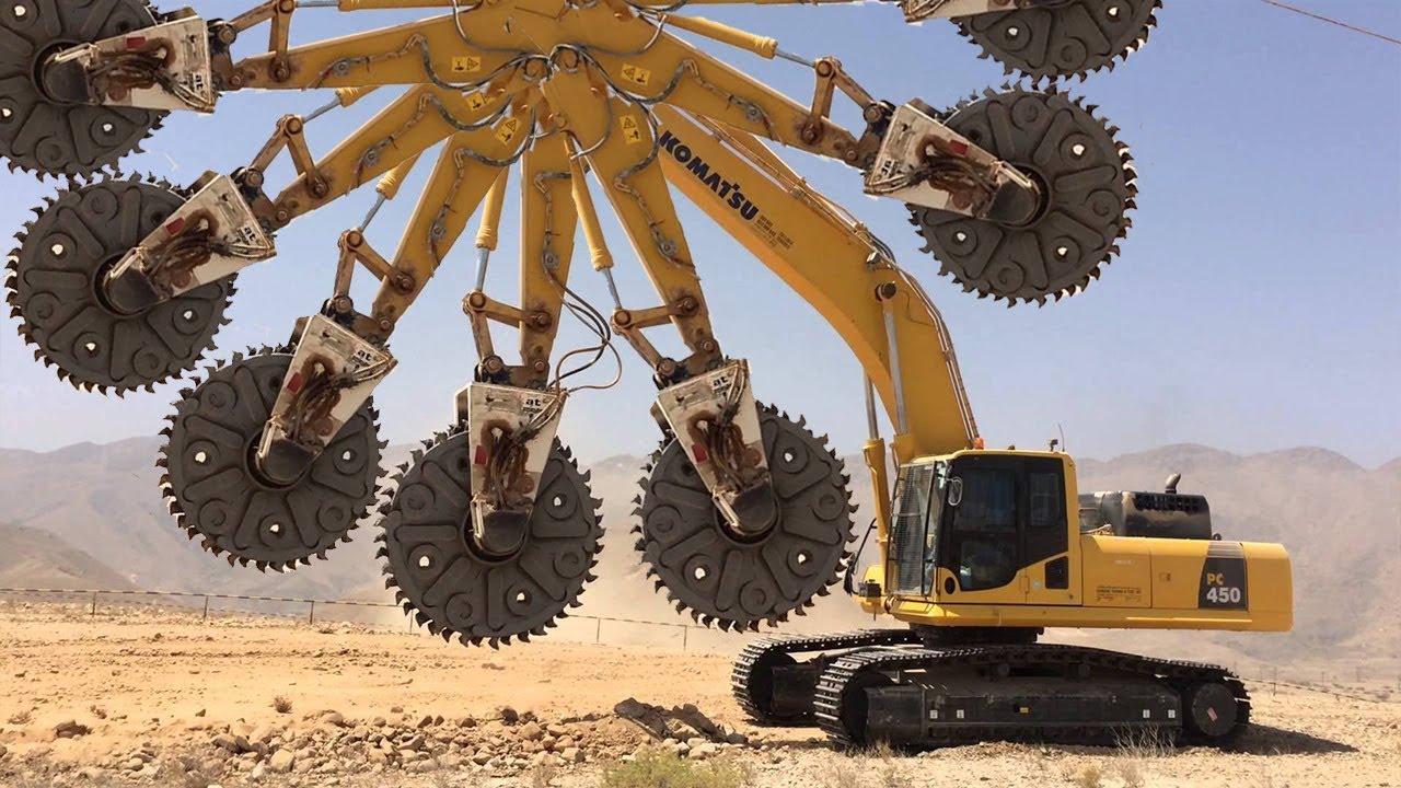 Hell Work Intelligent Technology Mining Mega Machines Dumper Road Construction Asphalting Jackhammer