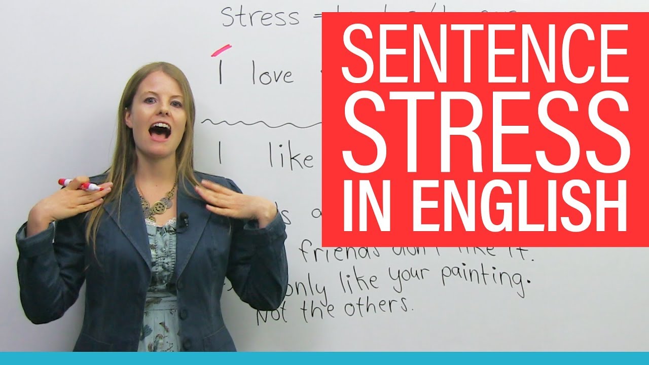How SENTENCE STRESS changes meaning in English