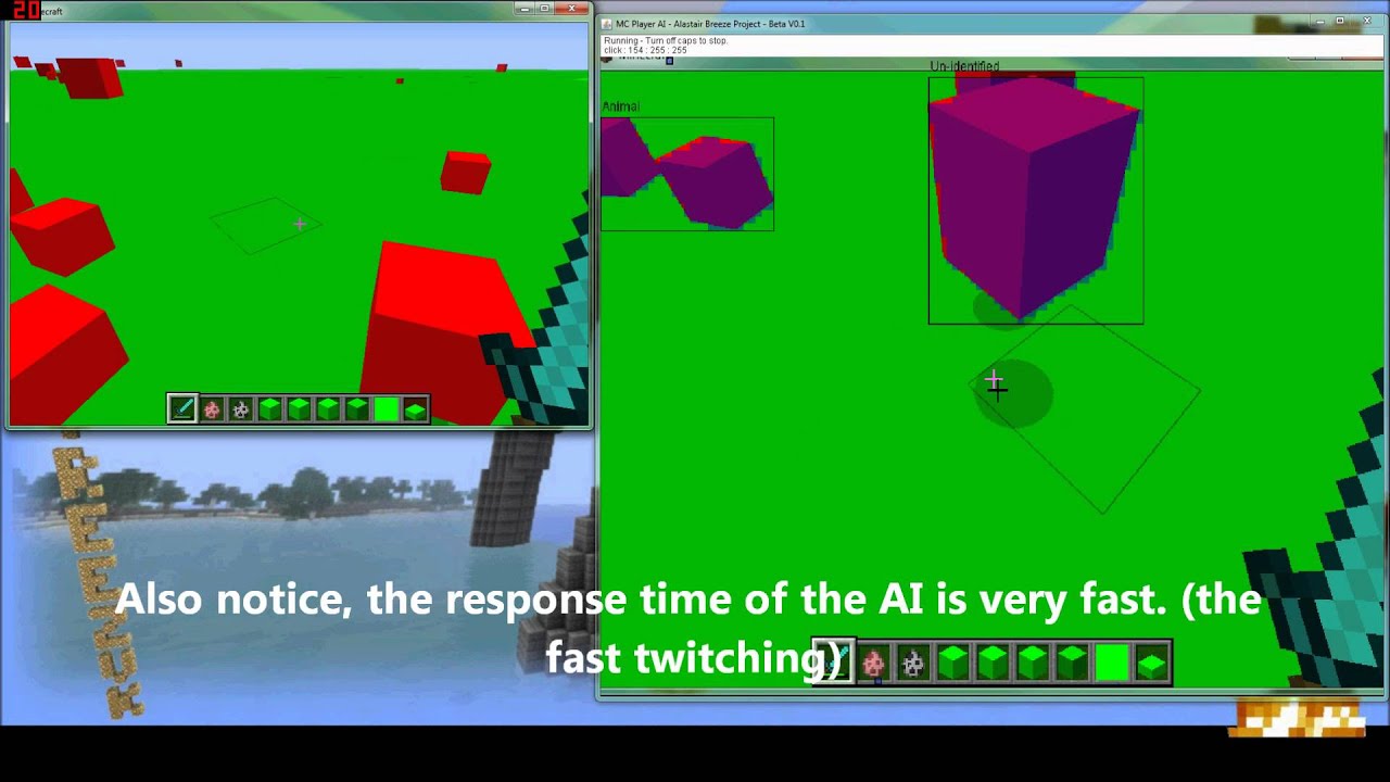 Minecraft AI Project – Fully Automated Minecraft! – Seperate AI Program – No.1