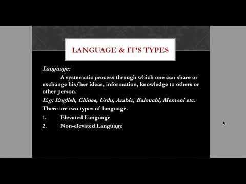 Basic concept of English Language & the term Language | Additional Lesson 1 |  by AL RILE | English