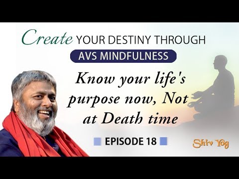 CREATE YOUR DESTINY THROUGH AVS MINDFULNESS E18: Know your life's purpose now, Not at Death time