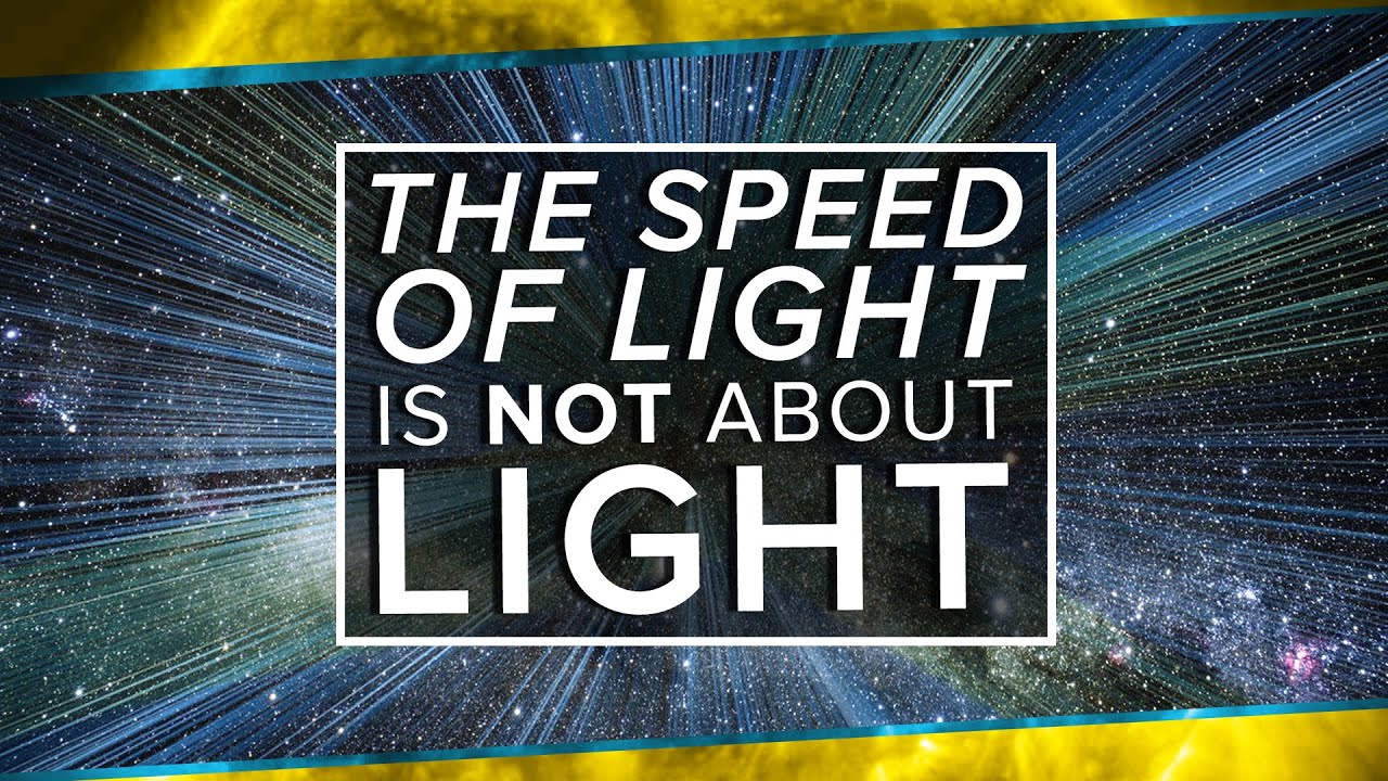 The Speed of Light is NOT About Light