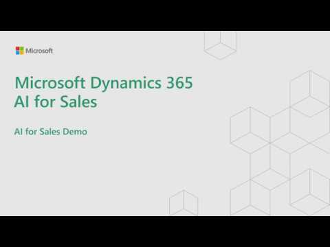 Demo for Dynamics 365 AI for Sales