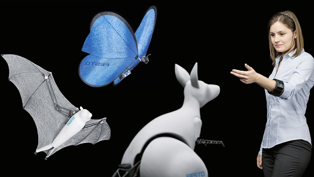 6 Super Cool  Robots With Artificial Intelligence From Festo Robotics.