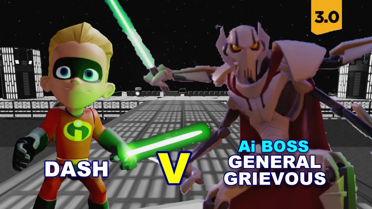 Disney Infinity 3.0 Dash v Ai Boss General Grievous 'Extreme'