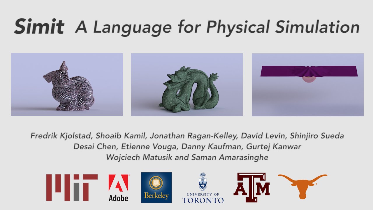 Simit: A Language for Physical Simulation