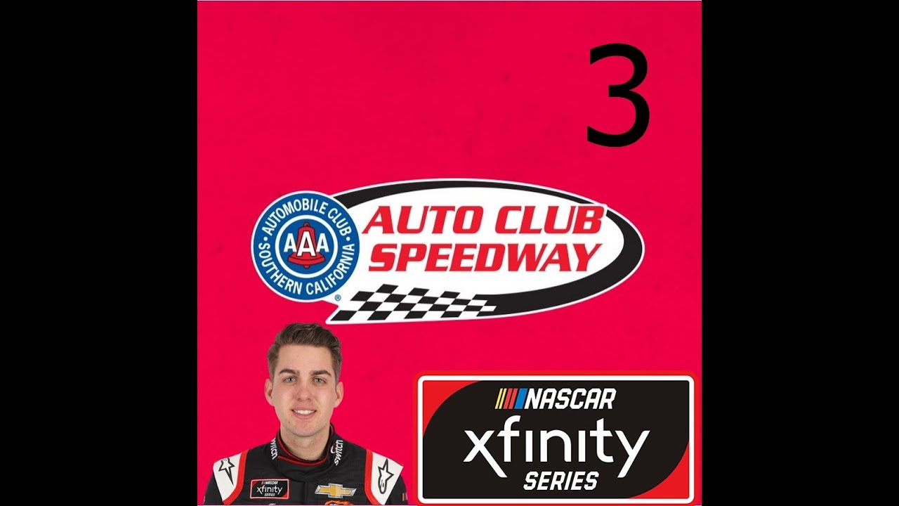 AI taking each other out- NH4 Xfinity Fantasy 5 Race 3/11: Auto Club (No Commentary)