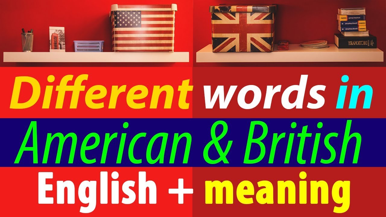 Different words in American & British English with meaning in Hindi Urdu इंग्लिश सीखो