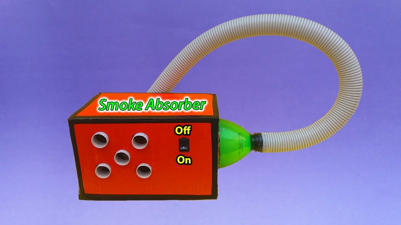 How To Make A Smoke Absorber Machine At Home Easy Way |  Amazing Mini Smoke Absorber DIY