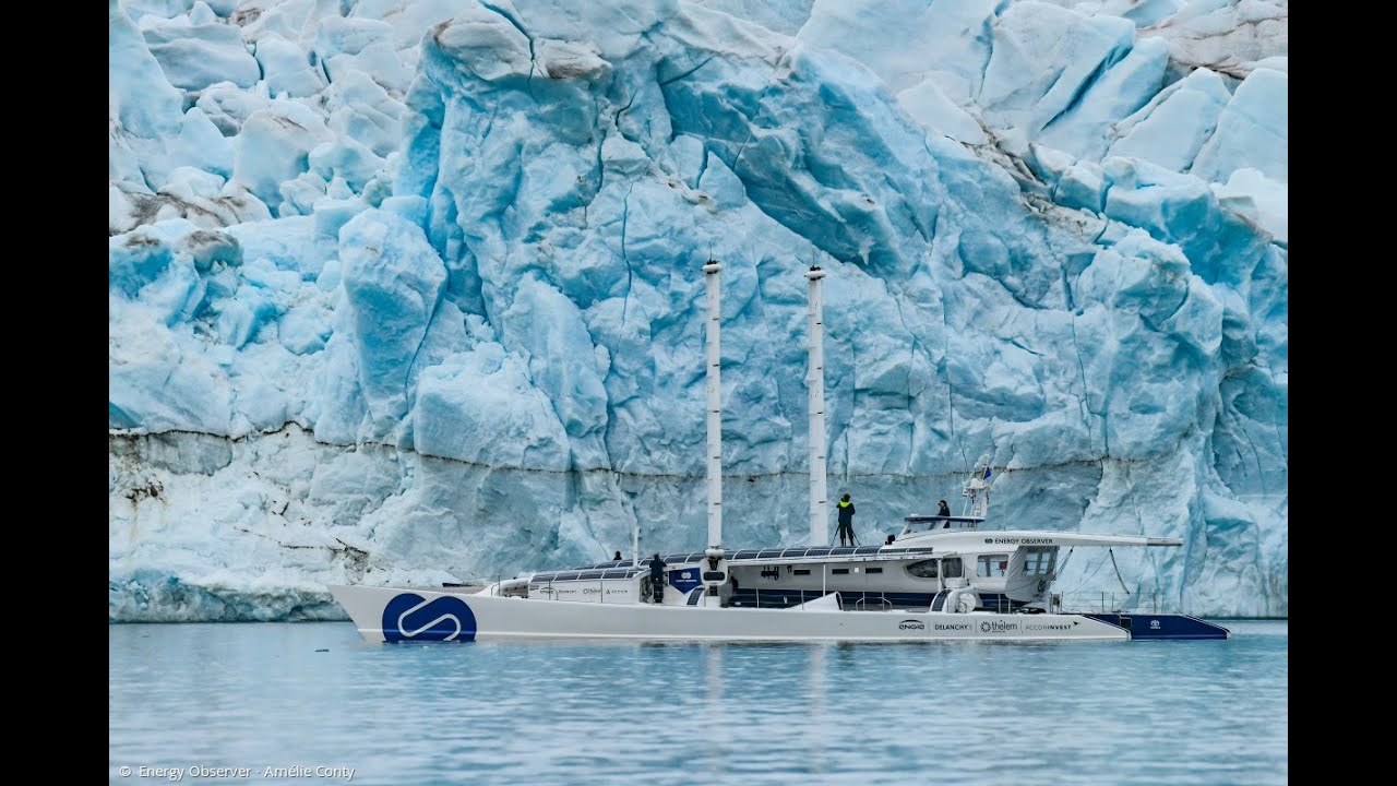 Awesome Arctic sailing in THE laboratory boat. Energy Observer World Tour