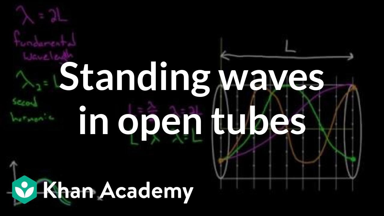 Standing waves in open tubes | Mechanical waves and sound | Physics | Khan Academy