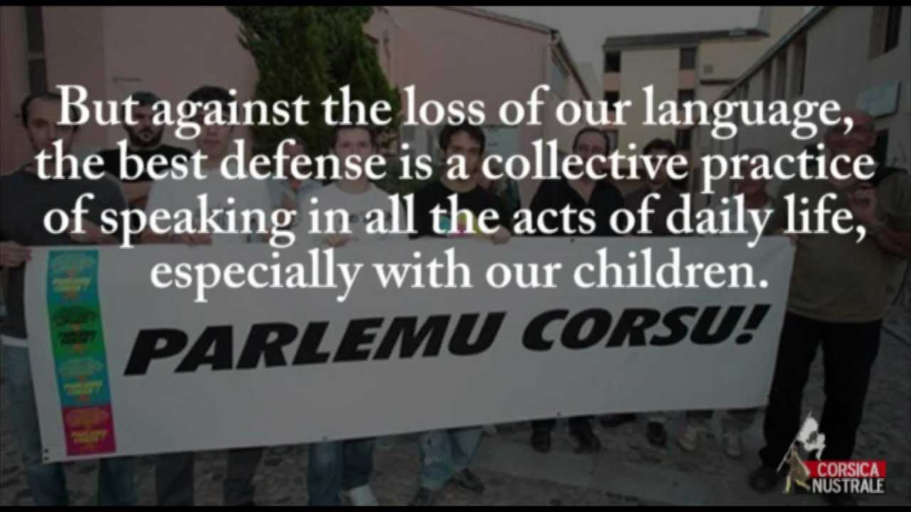NO to the genocide of the Corsican language