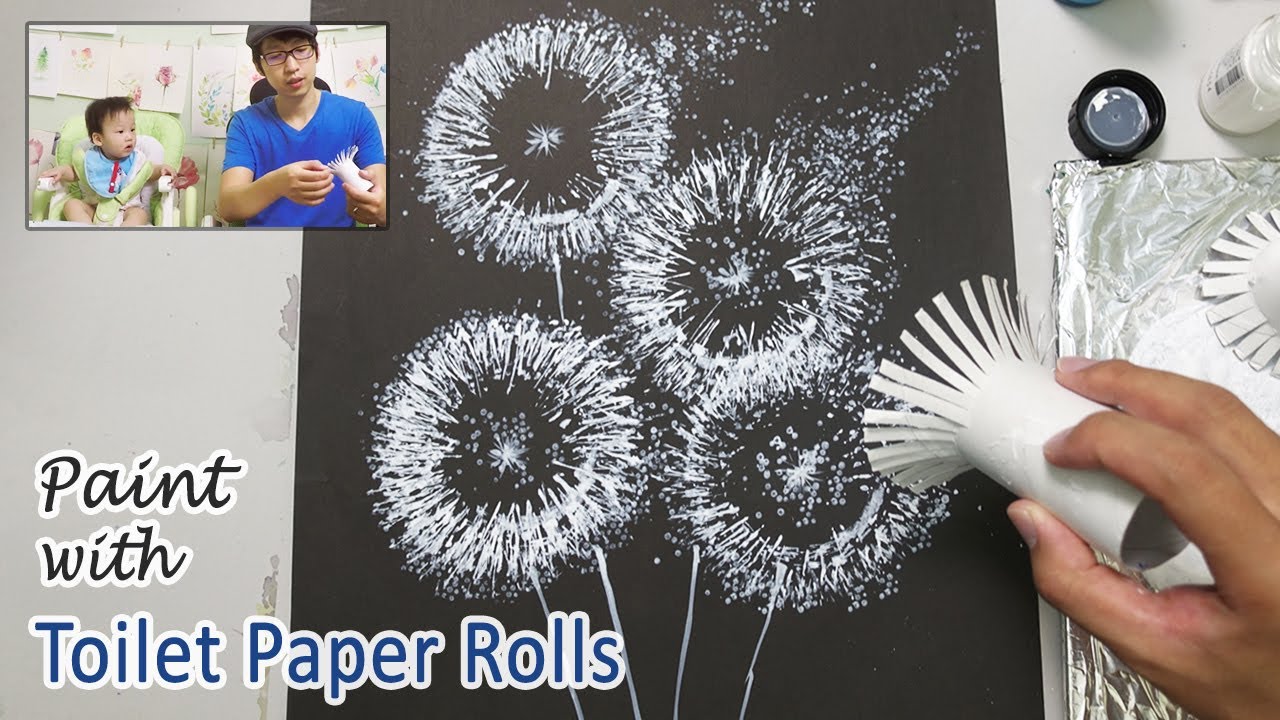 Toilet Paper Roll Painting Techniques for Beginners | Easy Step by Step