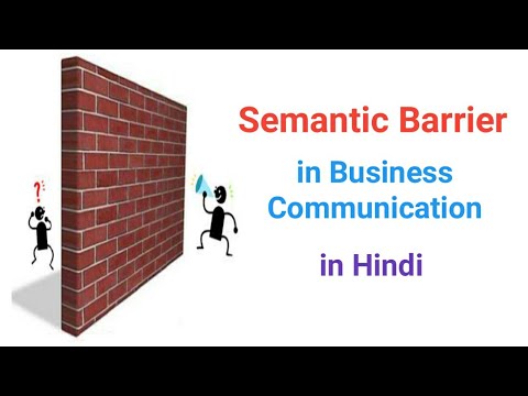 Semantic barriers with example in Hindi | very very easy