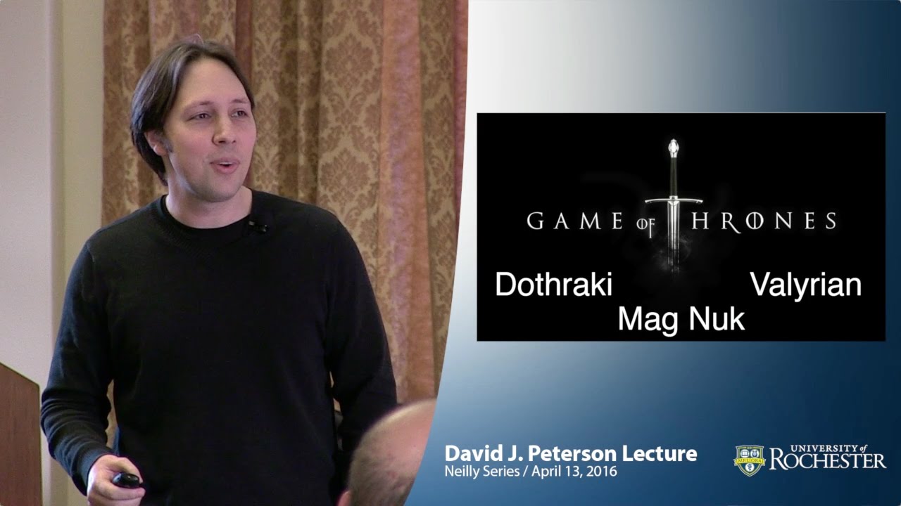 “New Media Linguistics” by David Peterson from Game of Thrones
