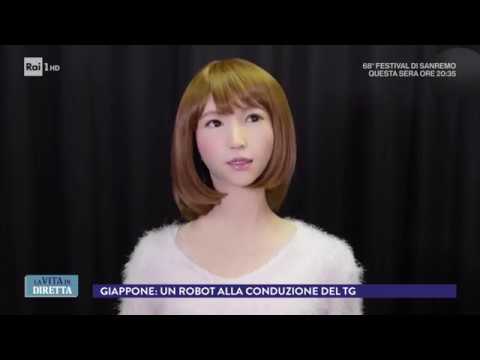 Erica, il robot giapponese che presenterà il Tg – La Vita in Diretta 06/02/2018