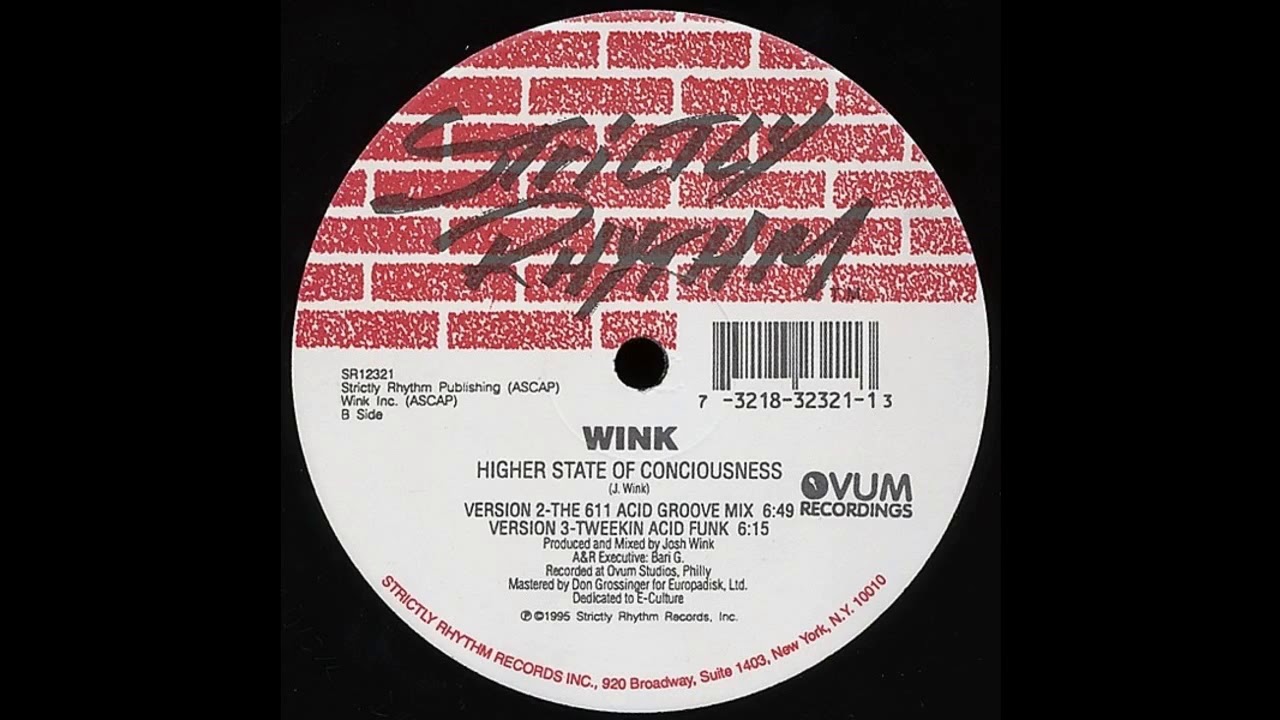 Josh Wink – Higher State Of Consciousness (Tweekin Acid Funk) – 1995