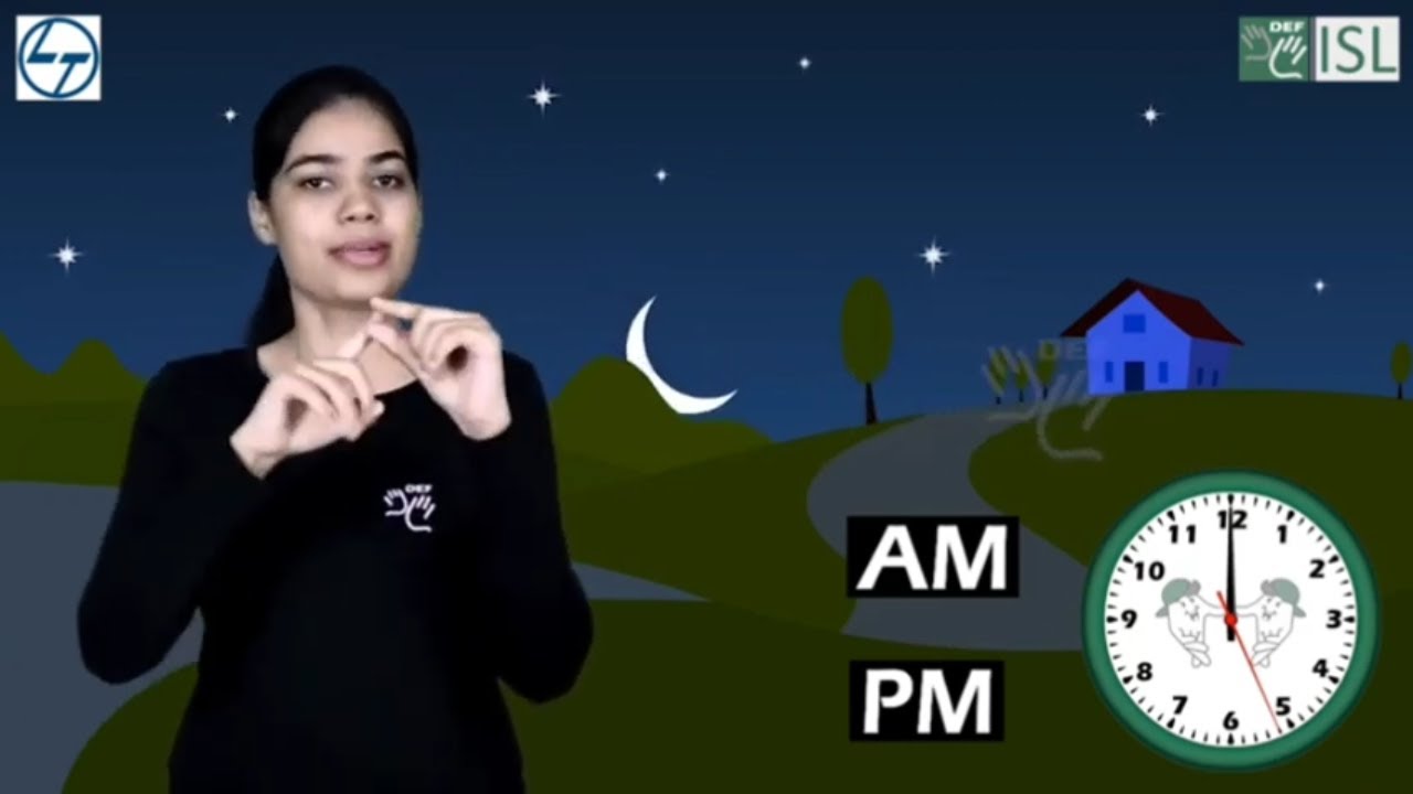 Time concept in Indian sign language